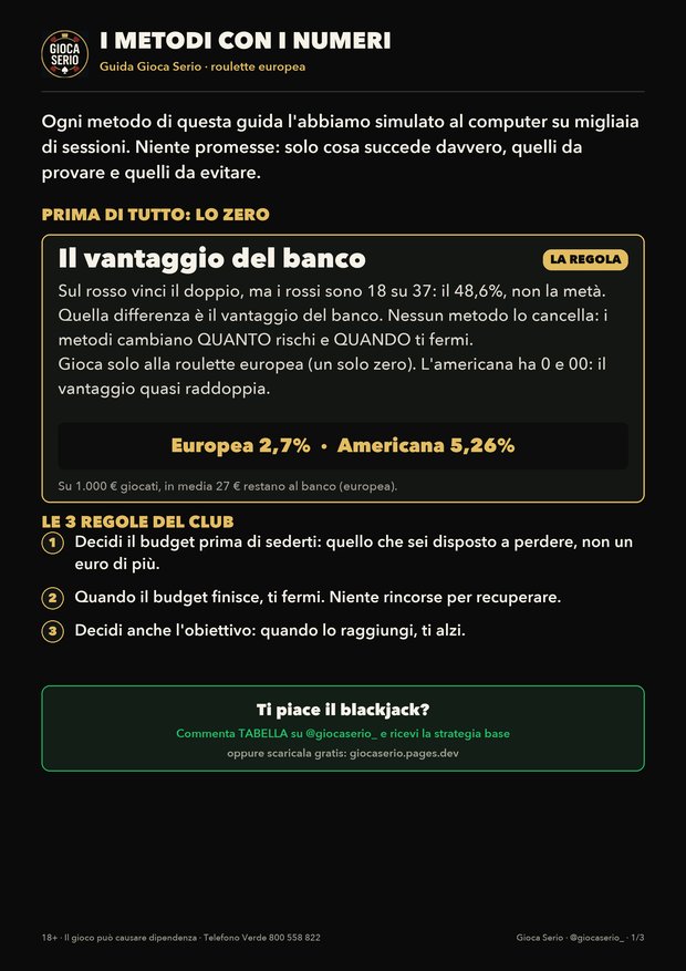 Guida I metodi con i numeri